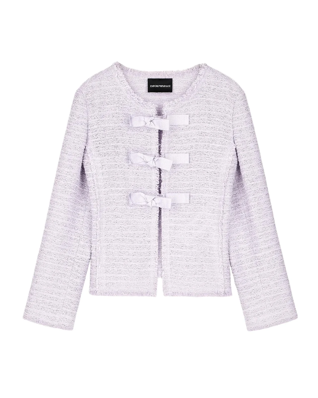 Emporio Armani Woven Bow-Front Blazer