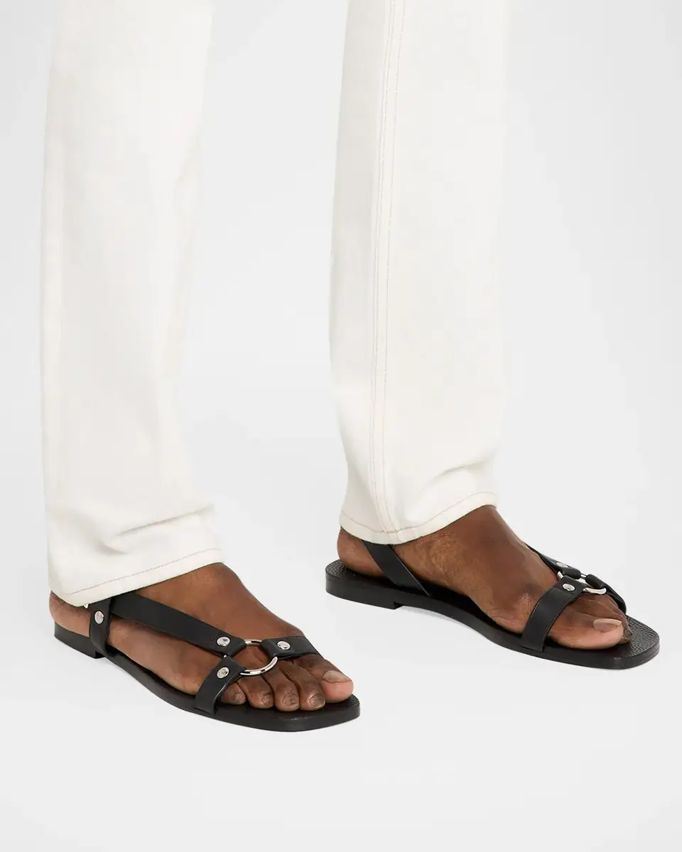 Tom Ford Men's Cole Smooth Leather Sandals | Thumbnail 2