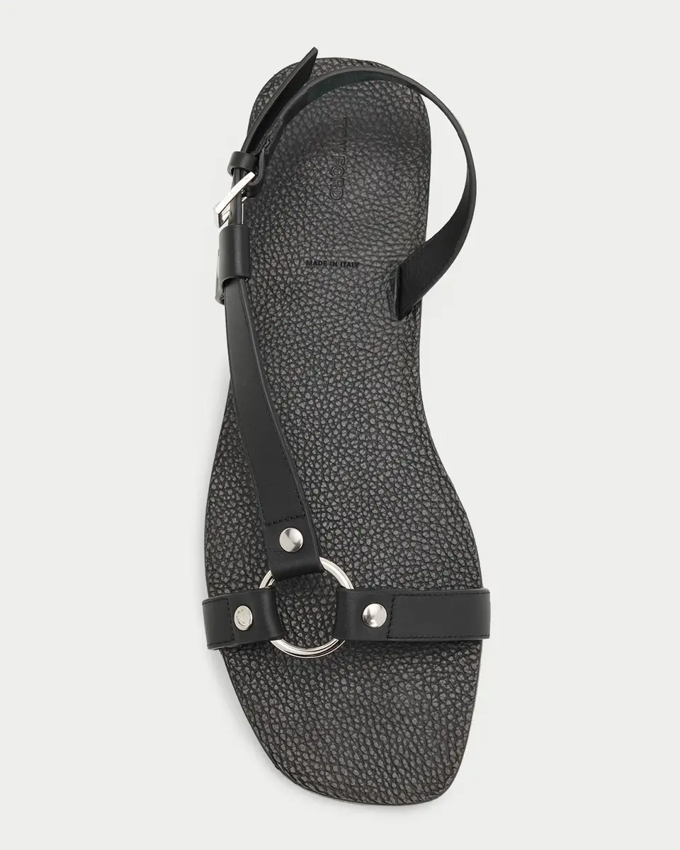 Tom Ford Men's Cole Smooth Leather Sandals | Thumbnail 6
