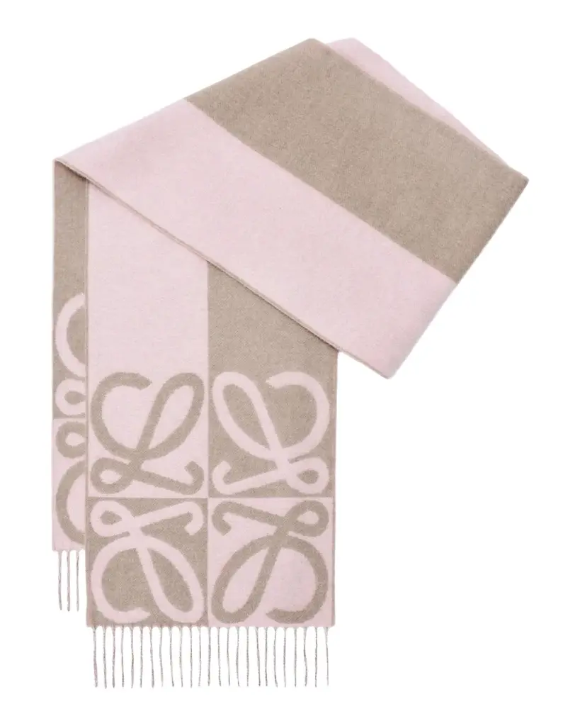 LOEWE Wool and Cashmere Anagram Scarf | Image 1 LOEWE Wool and Cashmere Anagram Scarf | Image 1