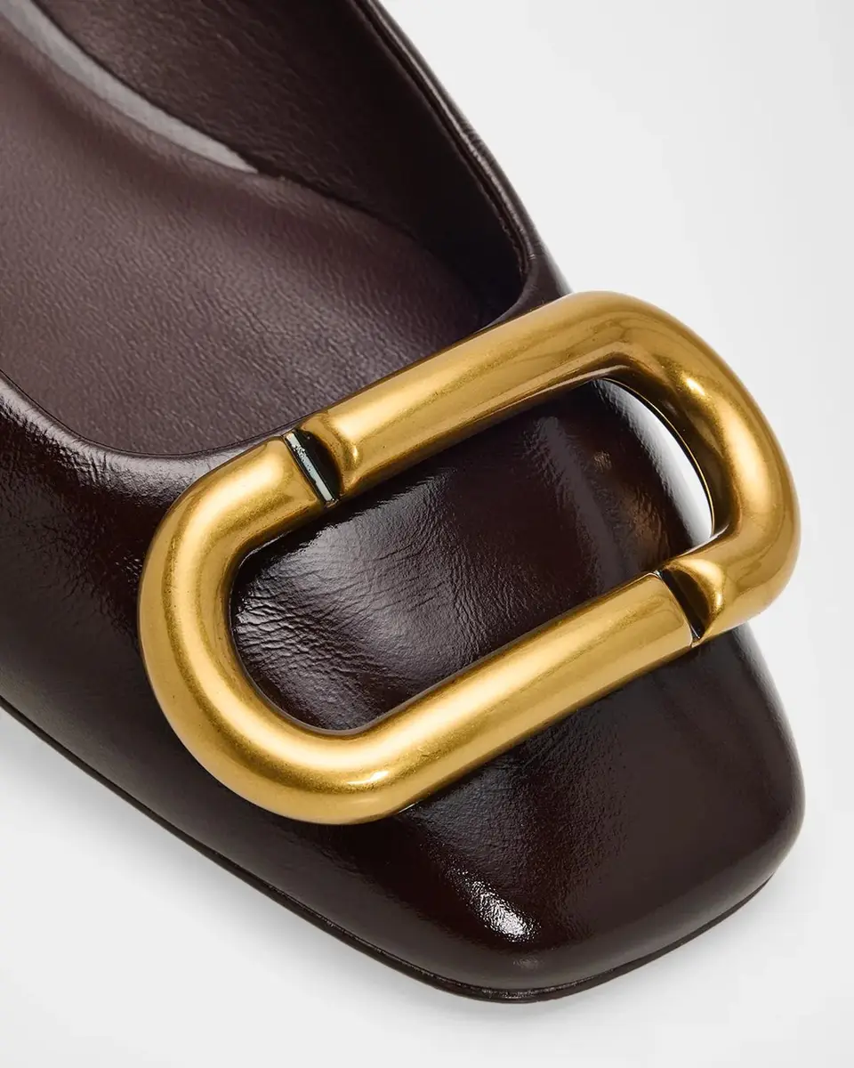 Marc Jacobs The Pop J Marc Leather Slingback Flats | Thumbnail 3