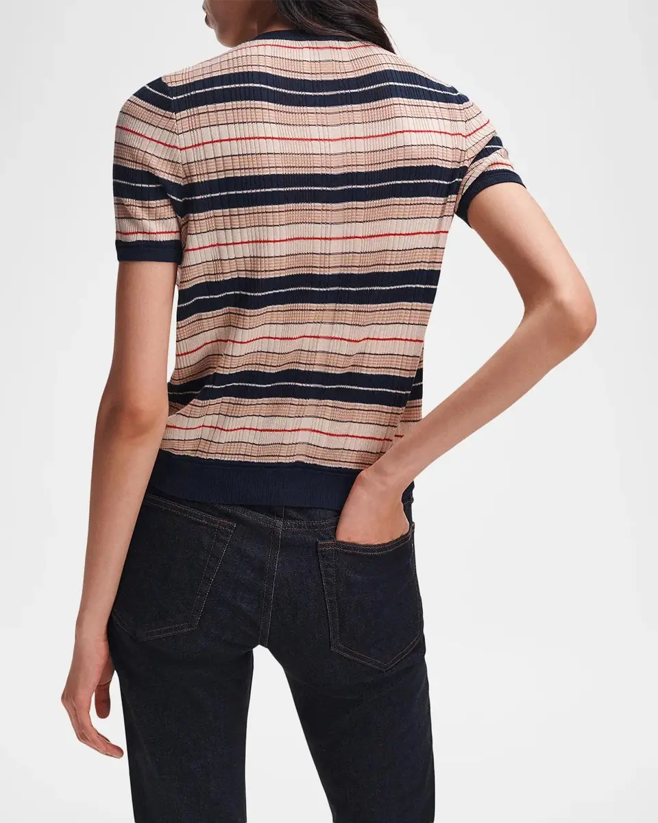 rag & bone Teresa Striped Short-Sleeve Cardigan | Thumbnail 3 rag & bone Teresa Striped Short-Sleeve Cardigan | Thumbnail 3