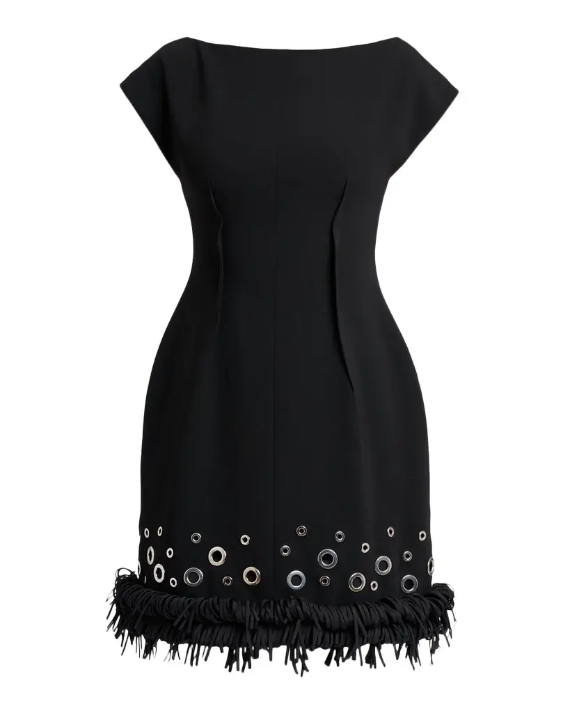 Proenza Schouler Grazziela Grommet Embellished Fringed Mini Dress | Image 1 Proenza Schouler Grazziela Grommet Embellished Fringed Mini Dress | Image 1