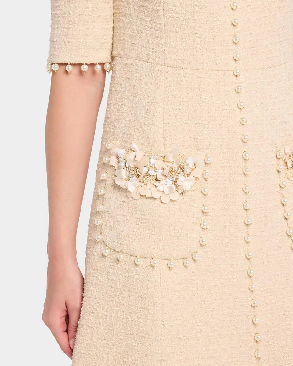Rickie Freeman for Teri Jon Bead-Embellished Boucle Dress | Thumbnail 5 Rickie Freeman for Teri Jon Bead-Embellished Boucle Dress | Thumbnail 5