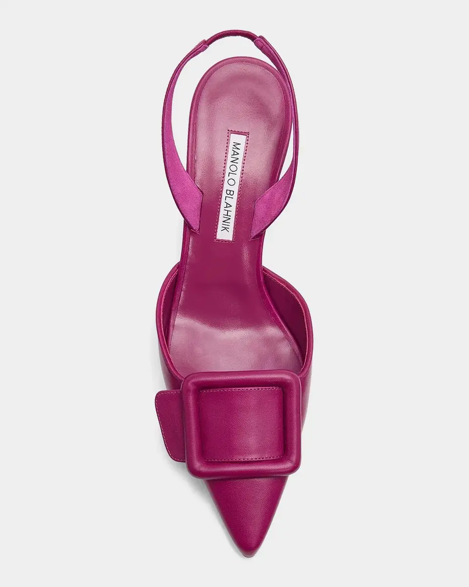 Manolo Blahnik Maysli 70MM Slingback Pumps | Thumbnail 5