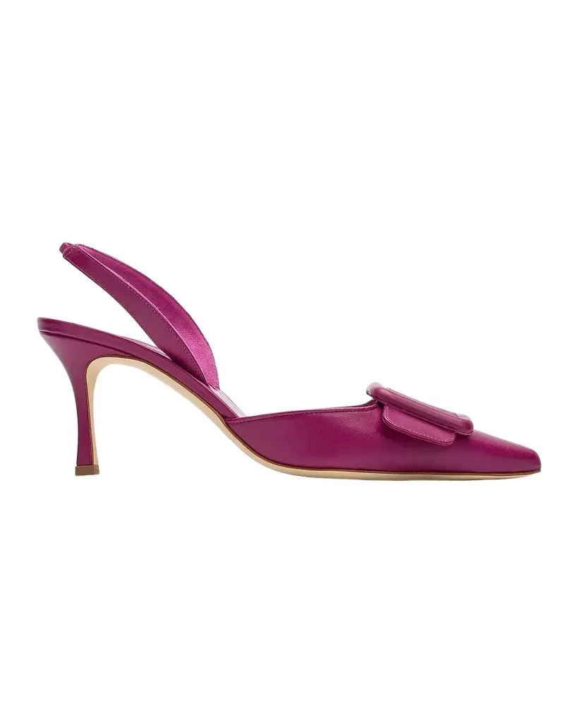 Manolo Blahnik Maysli 70MM Slingback Pumps | Image 1 Manolo Blahnik Maysli 70MM Slingback Pumps | Image 1