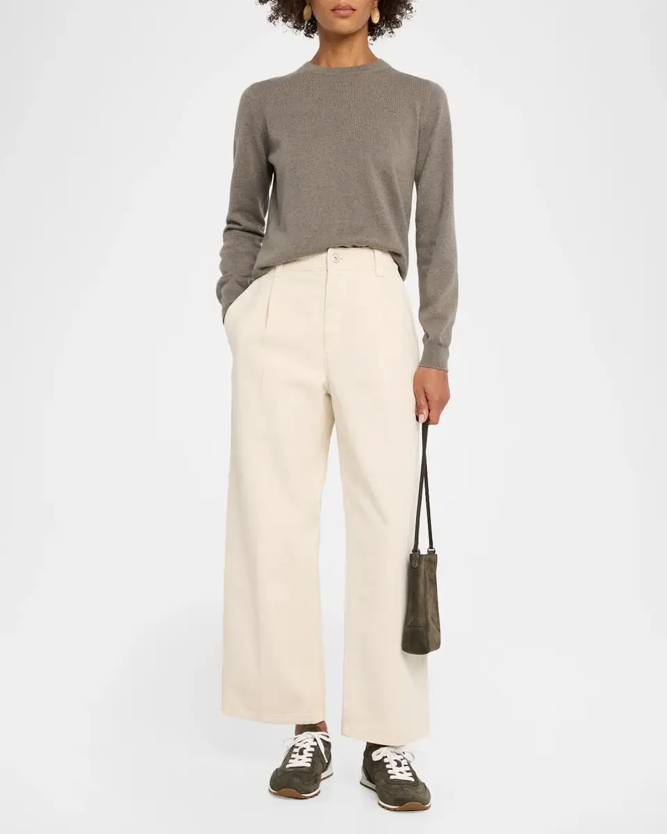 Brunello Cucinelli Cashmere Fitted Crewneck Sweater | Thumbnail 2 Brunello Cucinelli Cashmere Fitted Crewneck Sweater | Thumbnail 2