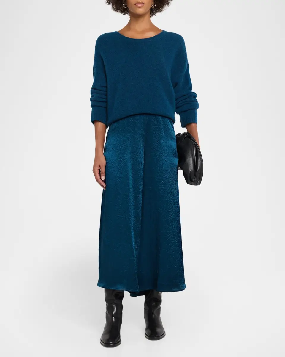 Eileen Fisher Crewneck Boucle Knit Cashmere-Silk Sweater | Thumbnail 2 Eileen Fisher Crewneck Boucle Knit Cashmere-Silk Sweater | Thumbnail 2