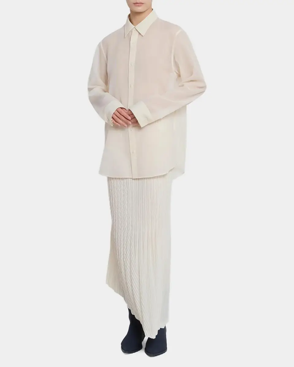 Issey Miyake Sheer Wool-Blend Shirt | Thumbnail 2 Issey Miyake Sheer Wool-Blend Shirt | Thumbnail 2