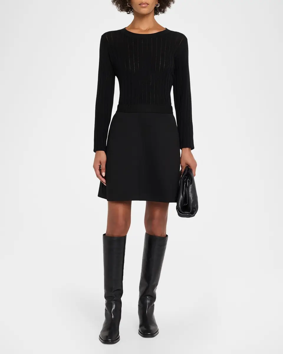 Eileen Fisher Double Knit Mini Skirt | Thumbnail 2 Eileen Fisher Double Knit Mini Skirt | Thumbnail 2