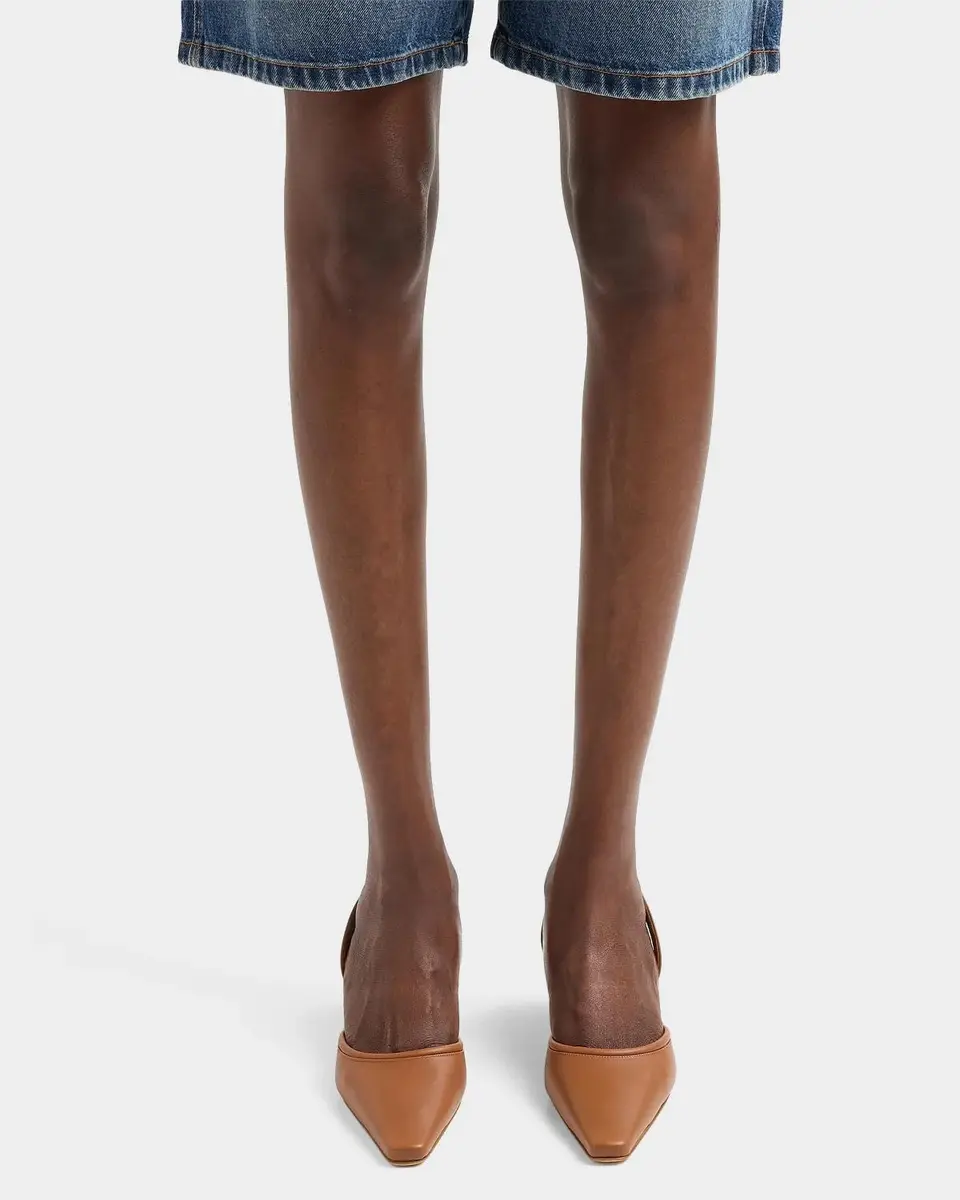Manolo Blahnik Vendona 50MM Leather Block-Heel Pumps | Thumbnail 2 Manolo Blahnik Vendona 50MM Leather Block-Heel Pumps | Thumbnail 2