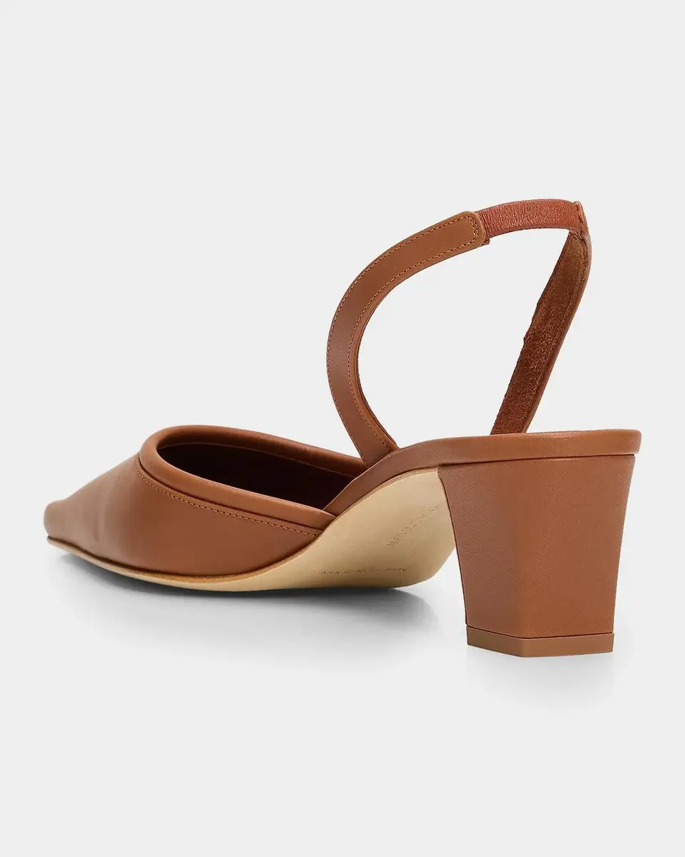 Manolo Blahnik Vendona 50MM Leather Block-Heel Pumps | Thumbnail 4 Manolo Blahnik Vendona 50MM Leather Block-Heel Pumps | Thumbnail 4