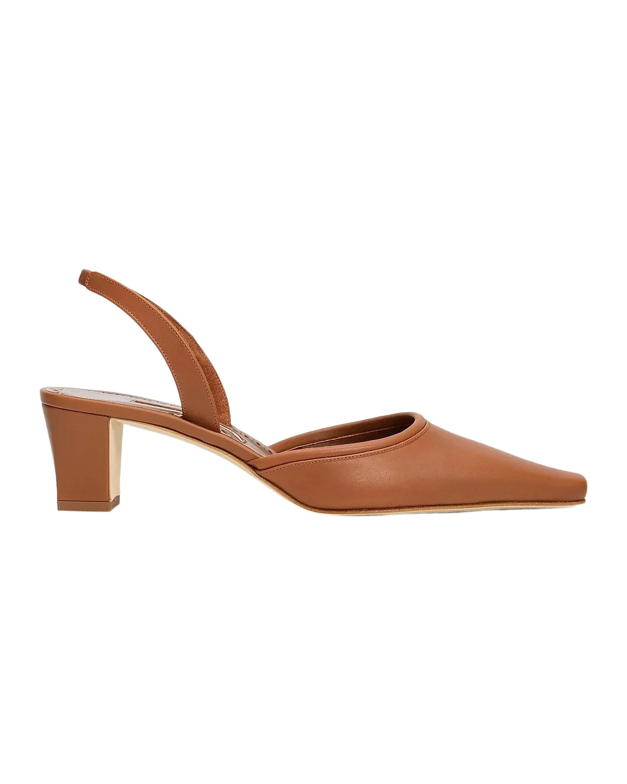 Vendona 50MM Leather Block-Heel Pumps Vendona 50MM Leather Block-Heel Pumps