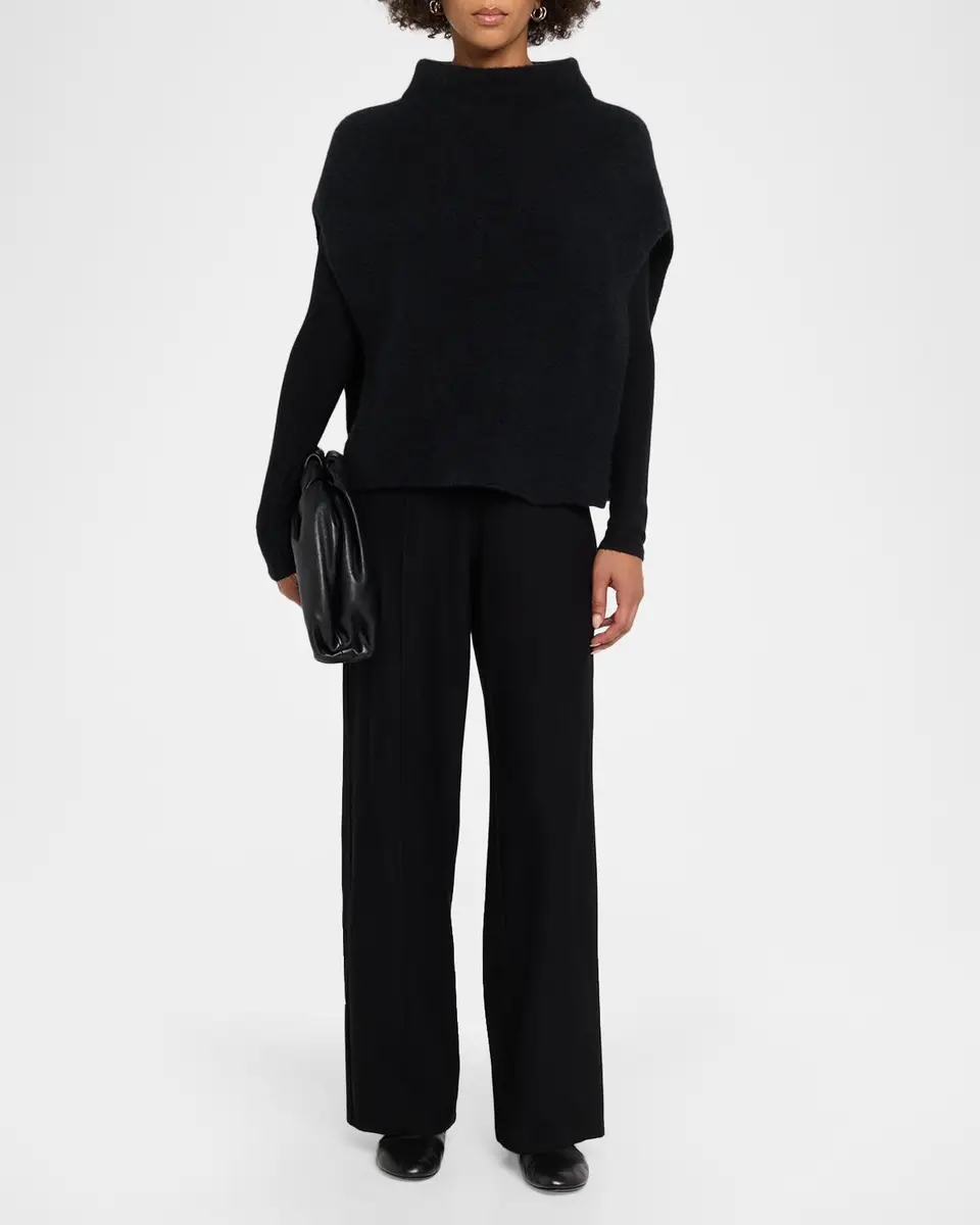 Eileen Fisher Mock-Neck Boucle Knit Poncho | Thumbnail 2 Eileen Fisher Mock-Neck Boucle Knit Poncho | Thumbnail 2