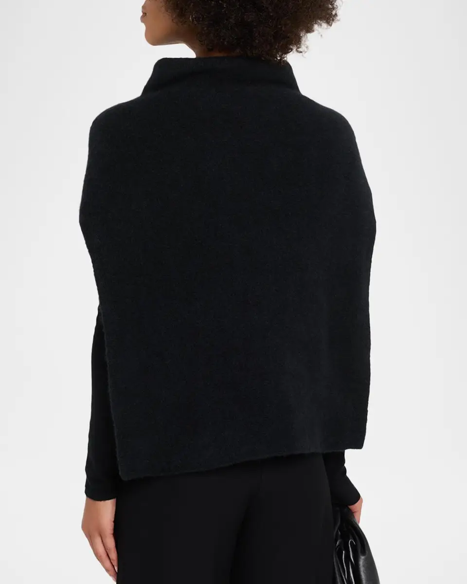 Eileen Fisher Mock-Neck Boucle Knit Poncho | Thumbnail 3 Eileen Fisher Mock-Neck Boucle Knit Poncho | Thumbnail 3