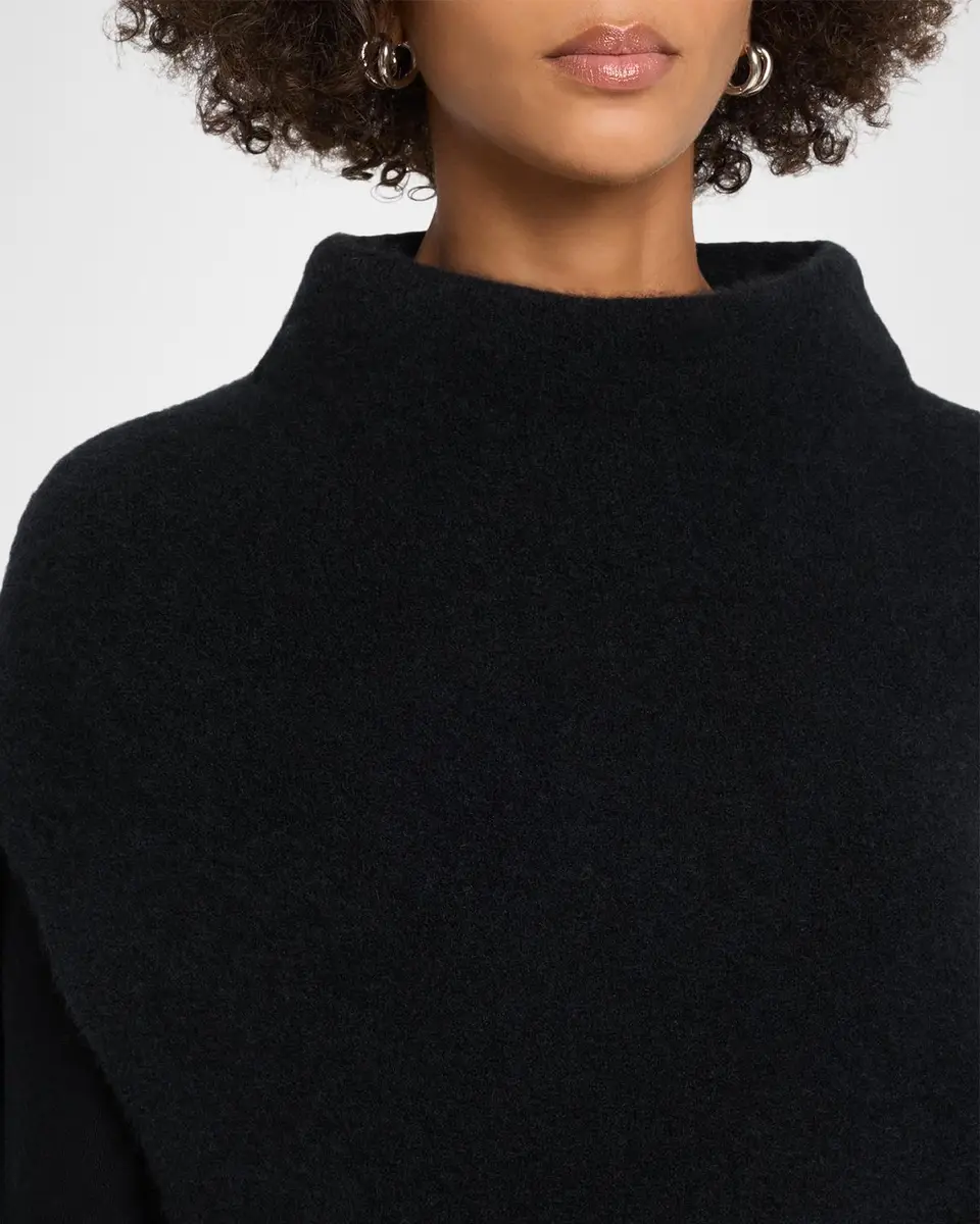 Eileen Fisher Mock-Neck Boucle Knit Poncho | Thumbnail 5 Eileen Fisher Mock-Neck Boucle Knit Poncho | Thumbnail 5