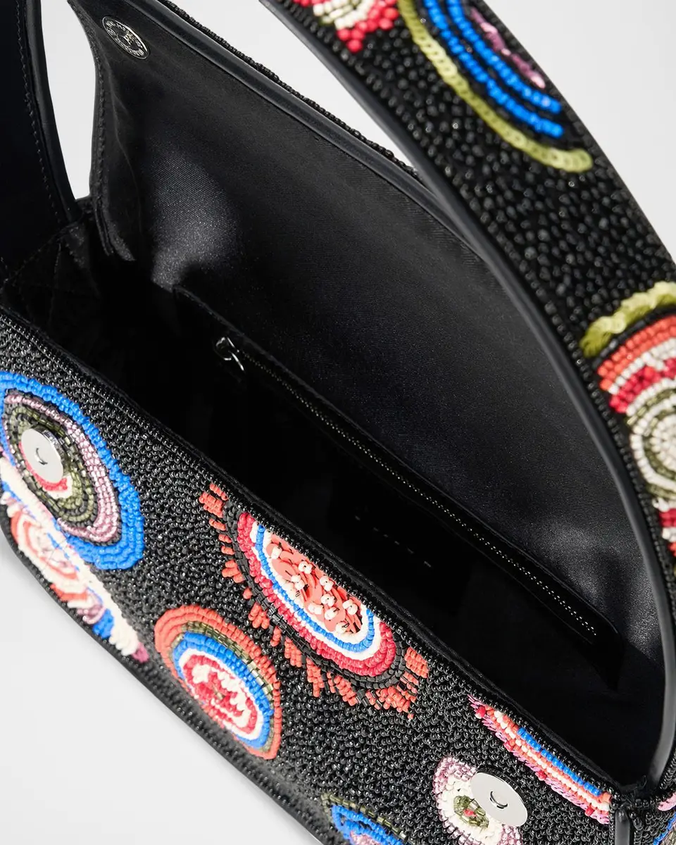 Staud Tommy Beaded Shoulder Bag | Thumbnail 3