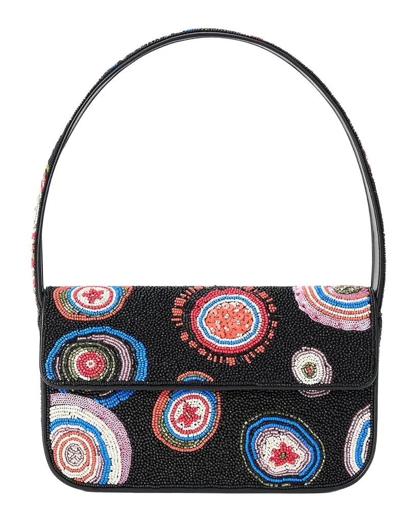 Staud Tommy Beaded Shoulder Bag