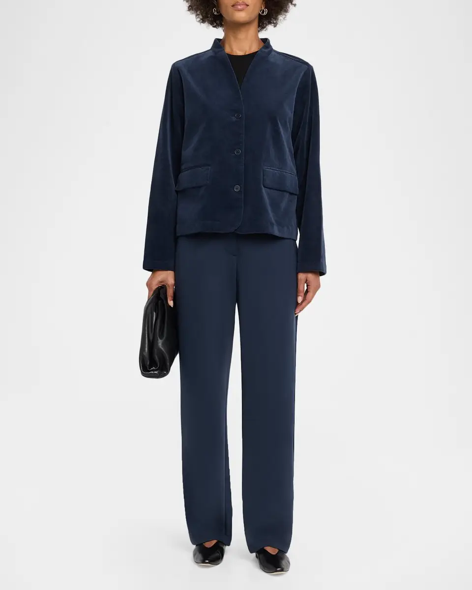 Eileen Fisher Tapered Double-Knit Trousers | Thumbnail 2 Eileen Fisher Tapered Double-Knit Trousers | Thumbnail 2