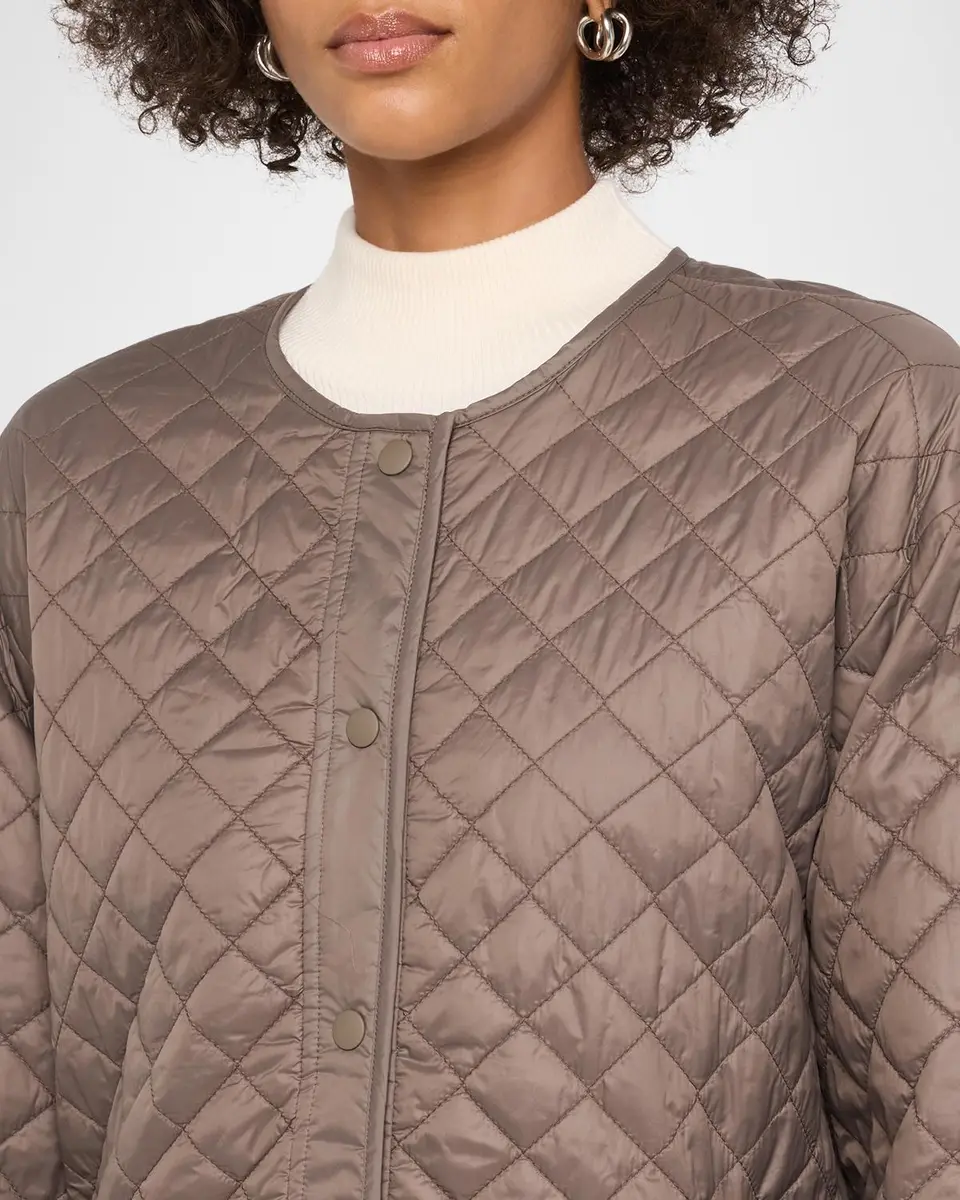Eileen Fisher Quilted Snap-Front Coat | Thumbnail 5 Eileen Fisher Quilted Snap-Front Coat | Thumbnail 5
