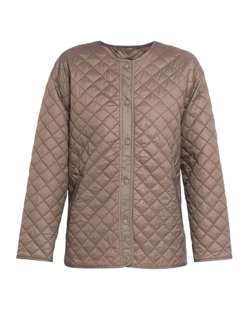 Eileen Fisher Quilted Snap-Front Coat | Image 1 Eileen Fisher Quilted Snap-Front Coat | Image 1