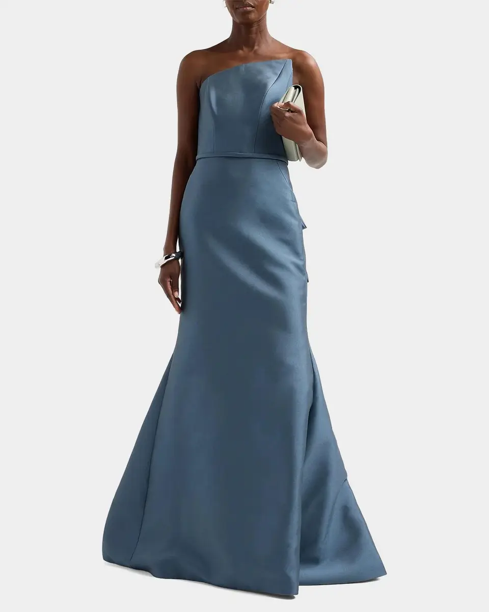 Amsale Strapless Column Gown | Thumbnail 2 Amsale Strapless Column Gown | Thumbnail 2