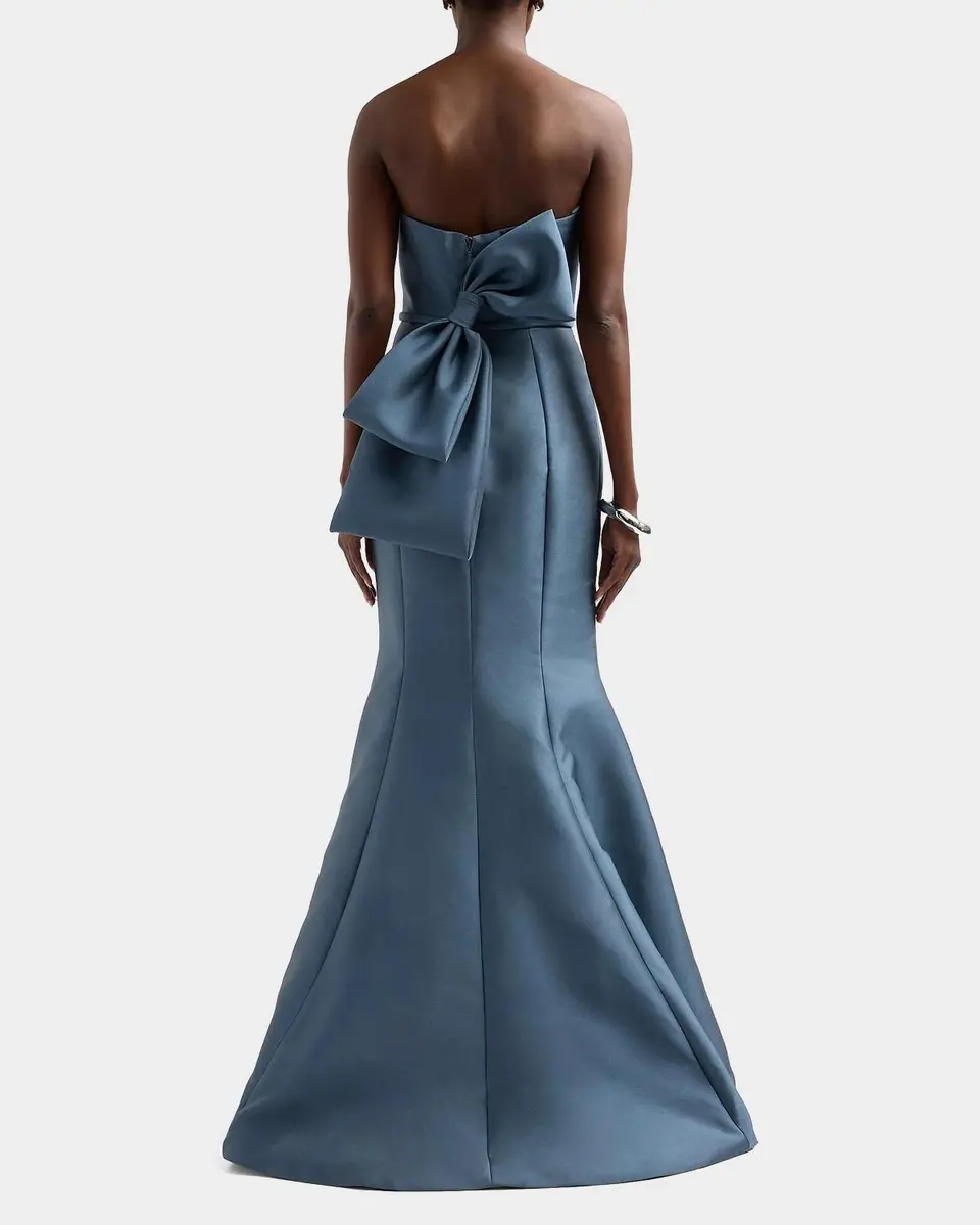 Amsale Strapless Column Gown | Thumbnail 3 Amsale Strapless Column Gown | Thumbnail 3