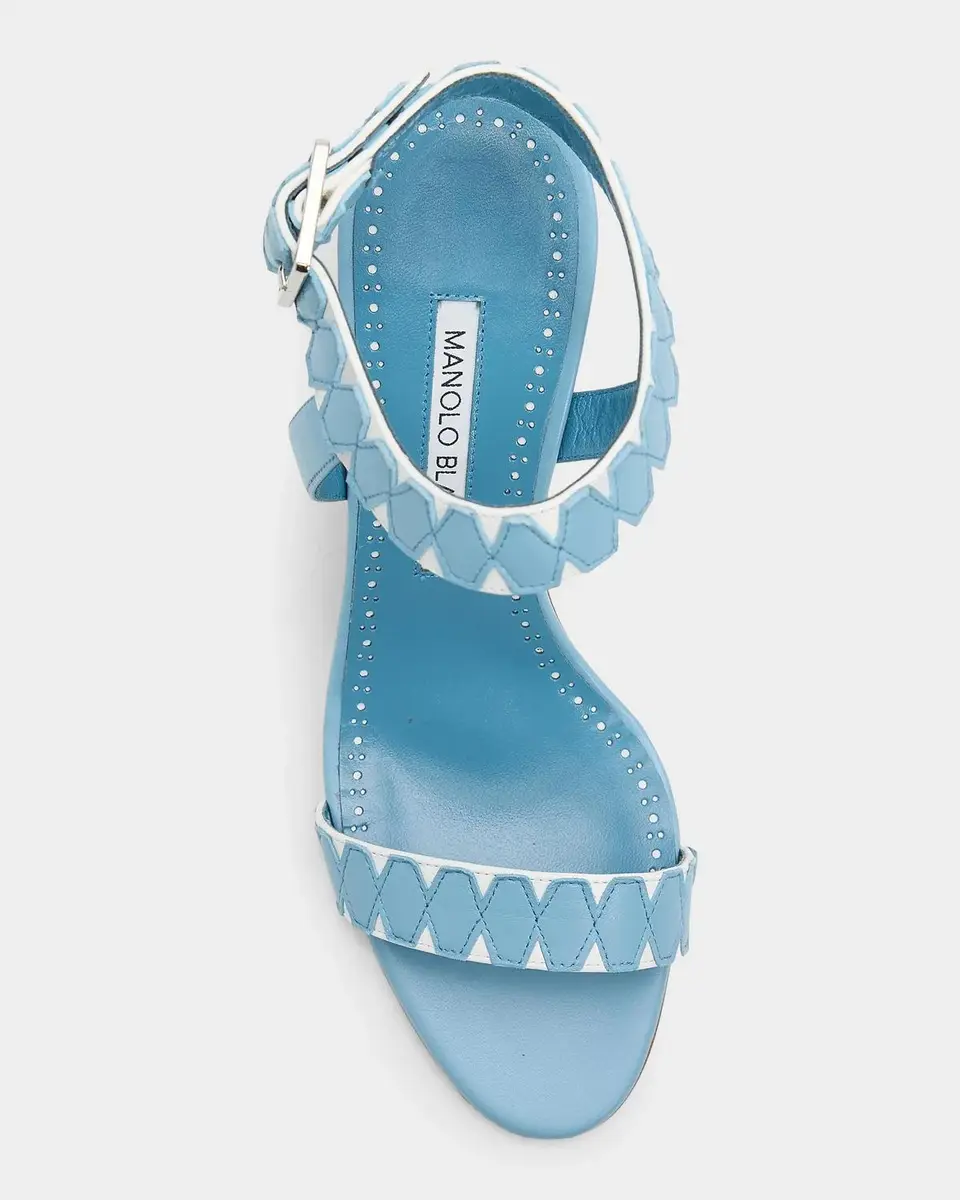 Manolo Blahnik Coron Geometric Leather Sandals | Thumbnail 5 Manolo Blahnik Coron Geometric Leather Sandals | Thumbnail 5