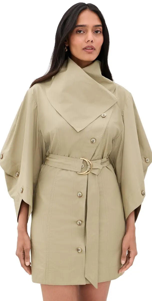 Zimmermann Valiant Utility Mini Dress Olive | Image 1 Zimmermann Valiant Utility Mini Dress Olive | Image 1