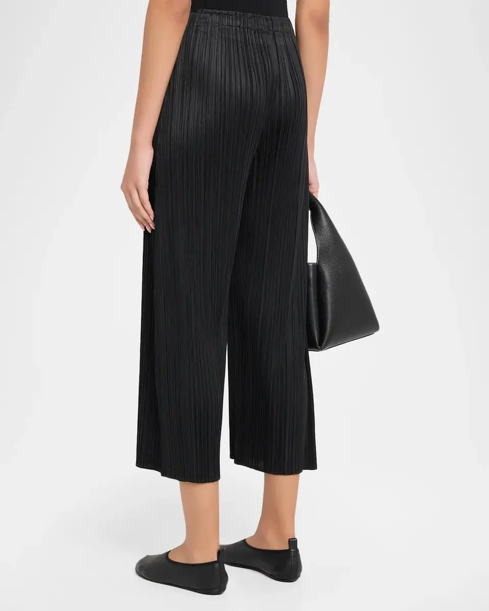 Issey Miyake Monthly Colors: July Pleated Wide-Leg Crop Pants | Thumbnail 3