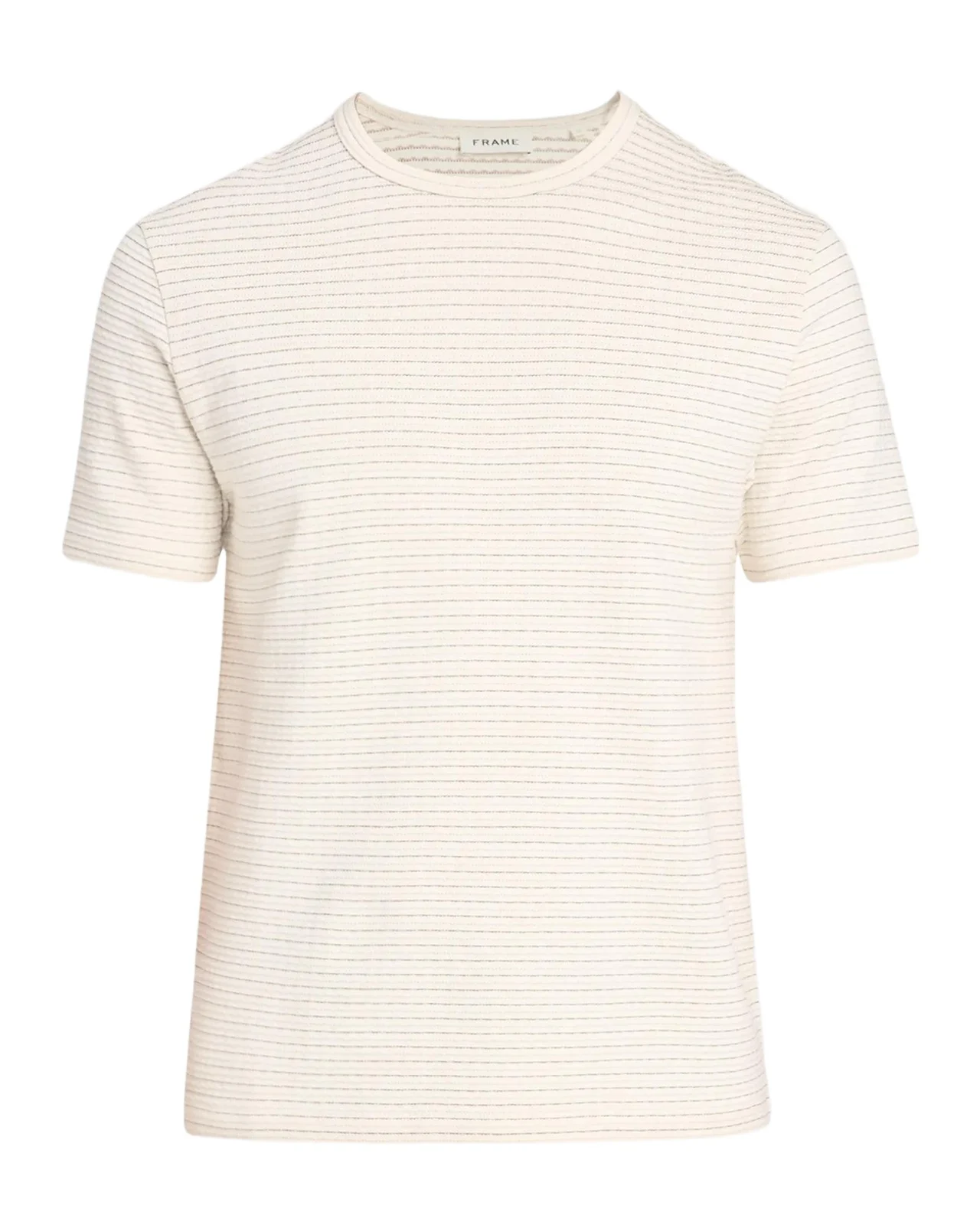 Men's Cotton Jacquard Crewneck T-Shirt Men's Cotton Jacquard Crewneck T-Shirt