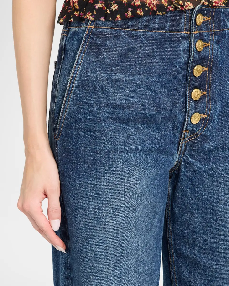 Ulla Johnson The Jasmine Low-Rise Jeans | Thumbnail 5 Ulla Johnson The Jasmine Low-Rise Jeans | Thumbnail 5
