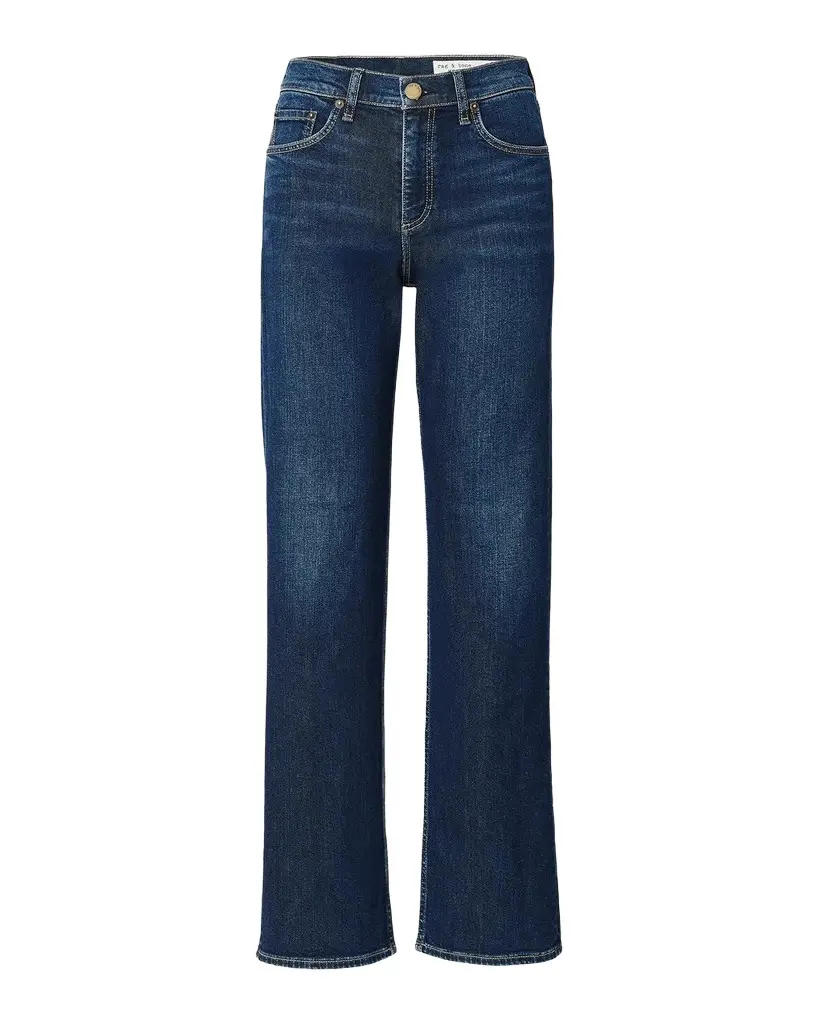 rag & bone Shea Stretch Featherweight Relaxed Straight-Leg Jeans