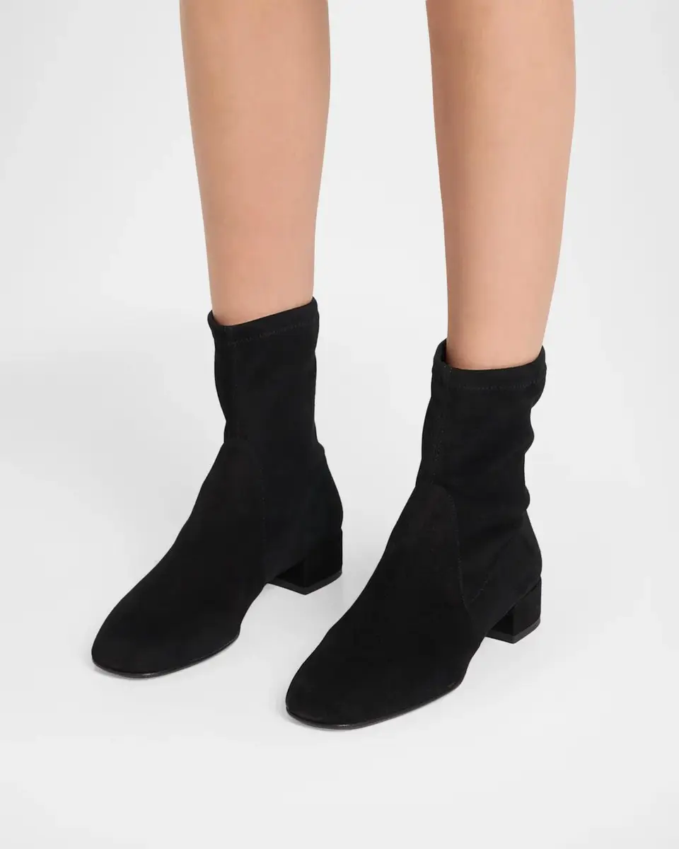 Stuart Weitzman Bacari 25MM Suede Ankle Boots | Thumbnail 2 Stuart Weitzman Bacari 25MM Suede Ankle Boots | Thumbnail 2