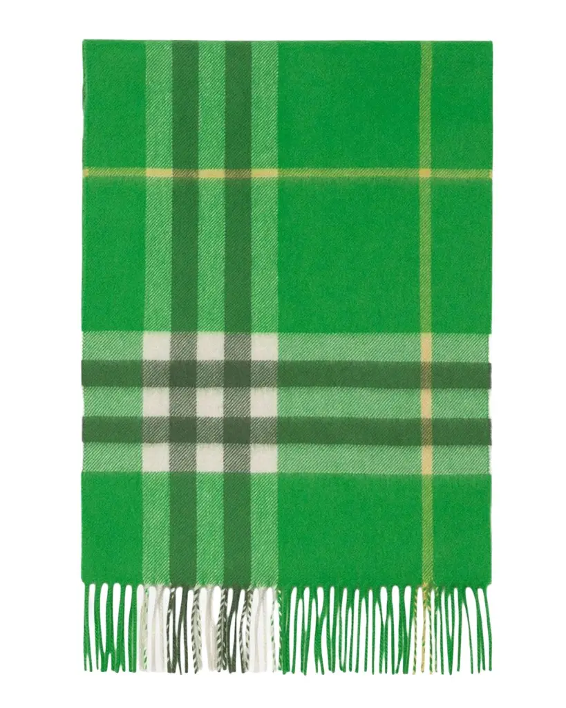 Burberry Men's Check Cashmere Scarf | Image 1 Burberry Men's Check Cashmere Scarf | Image 1