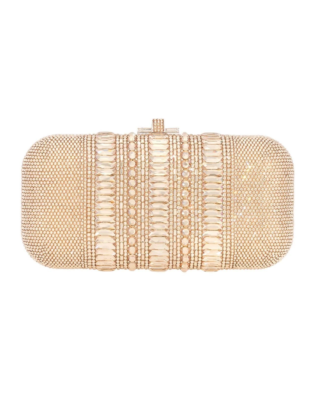 Judith Leiber Couture Long Slide Crystal Clutch Bag