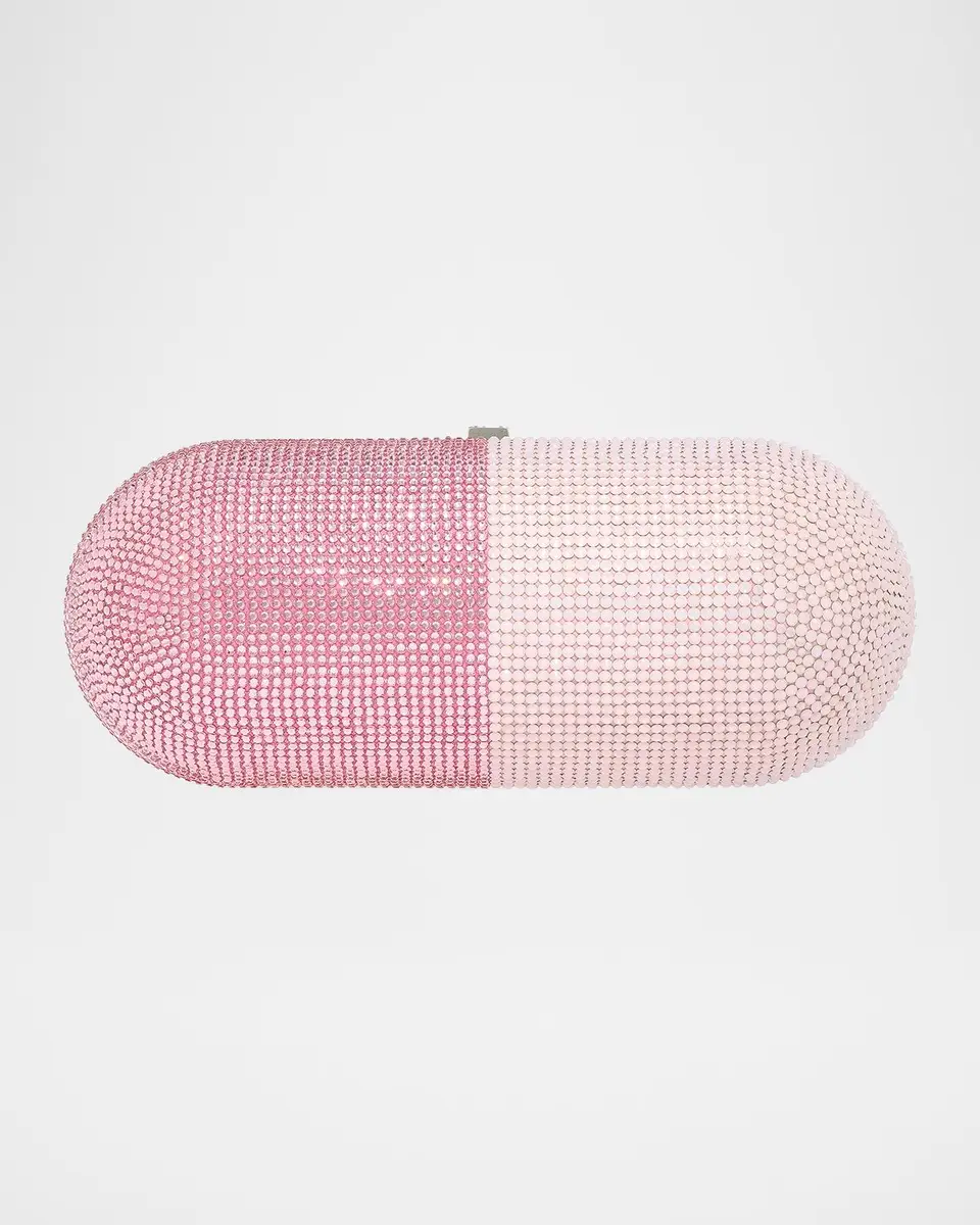 Judith Leiber Couture Happy Pill Capsule Crystal Clutch Bag | Thumbnail 2