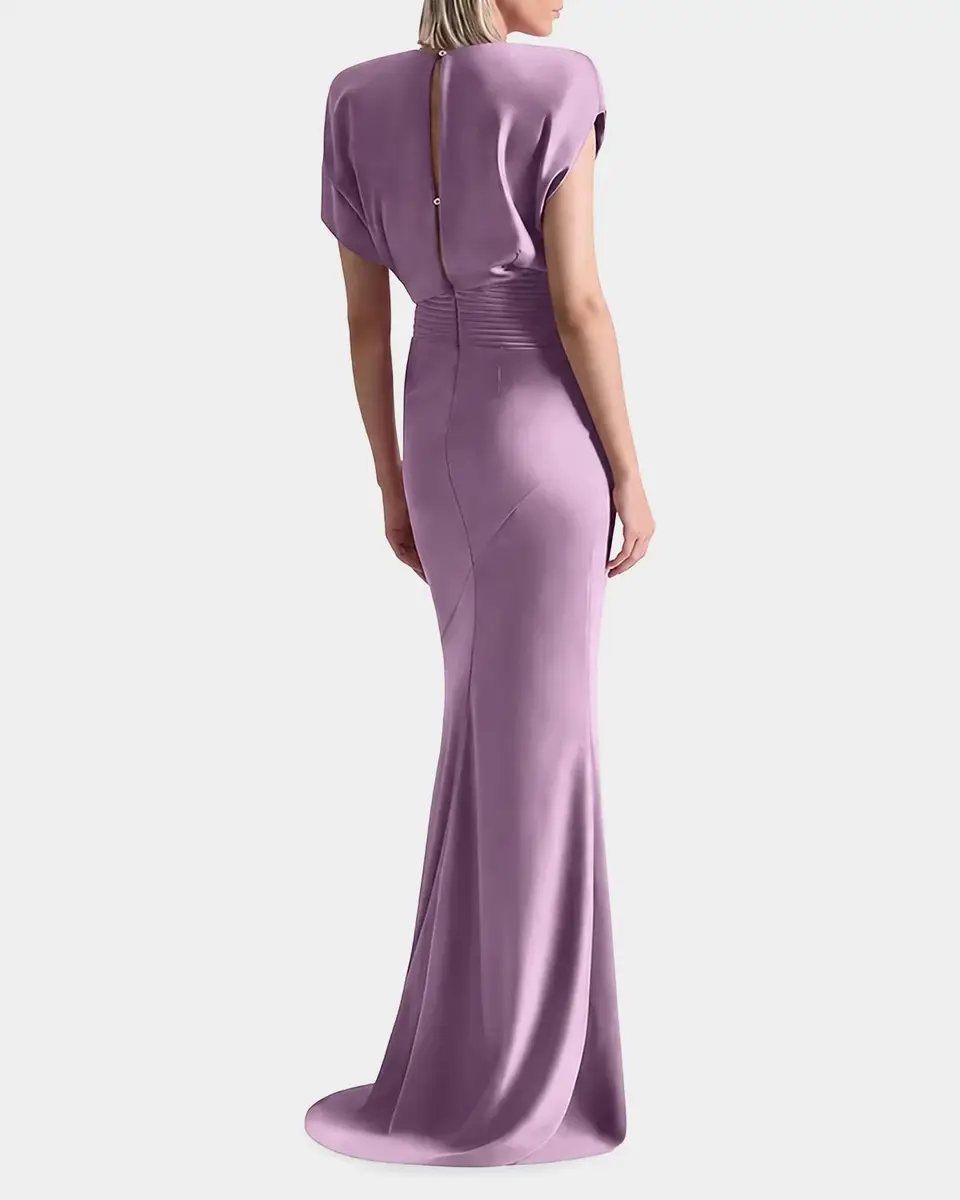 Zhivago Bond Satin Mermaid Gown | Thumbnail 3 Zhivago Bond Satin Mermaid Gown | Thumbnail 3