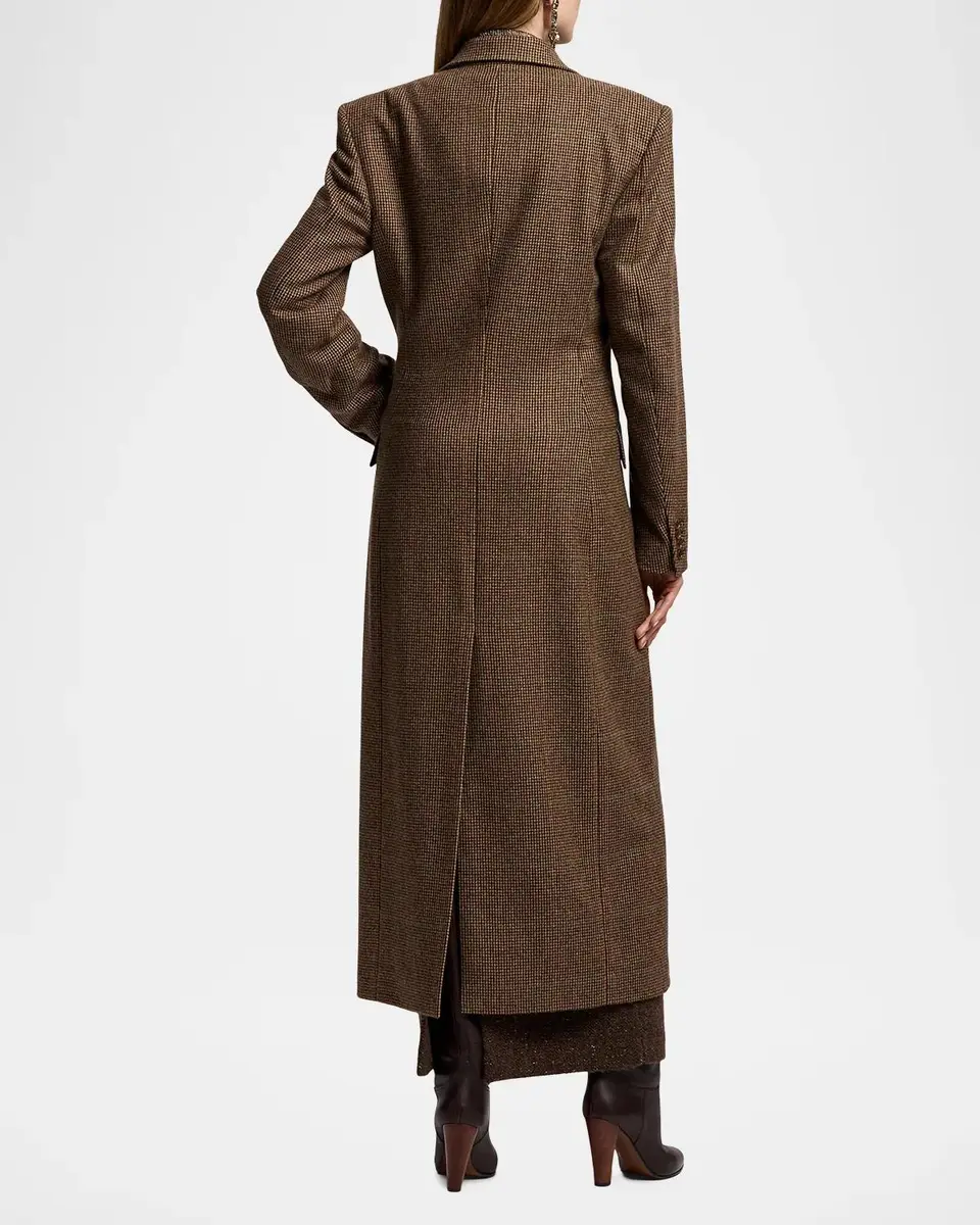 Ralph Lauren Collection Affton Windowpane Pied de Poule Coat | Thumbnail 3