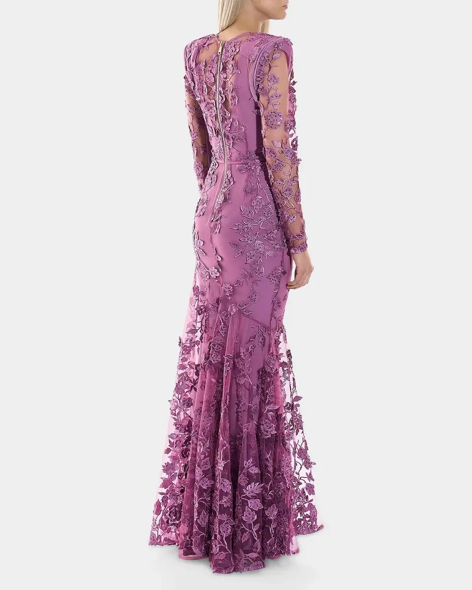 Zhivago Poetry Remains Embroidered Mermaid Gown | Thumbnail 3 Zhivago Poetry Remains Embroidered Mermaid Gown | Thumbnail 3