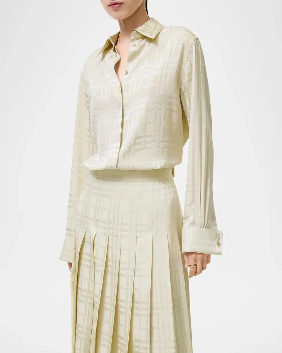 Burberry Dorothea Patterned Silk Shirt | Thumbnail 2