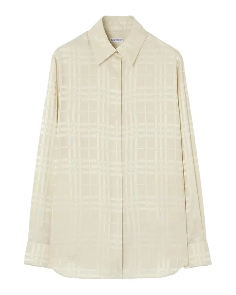 Burberry Dorothea Patterned Silk Shirt | Image 1 Burberry Dorothea Patterned Silk Shirt | Image 1