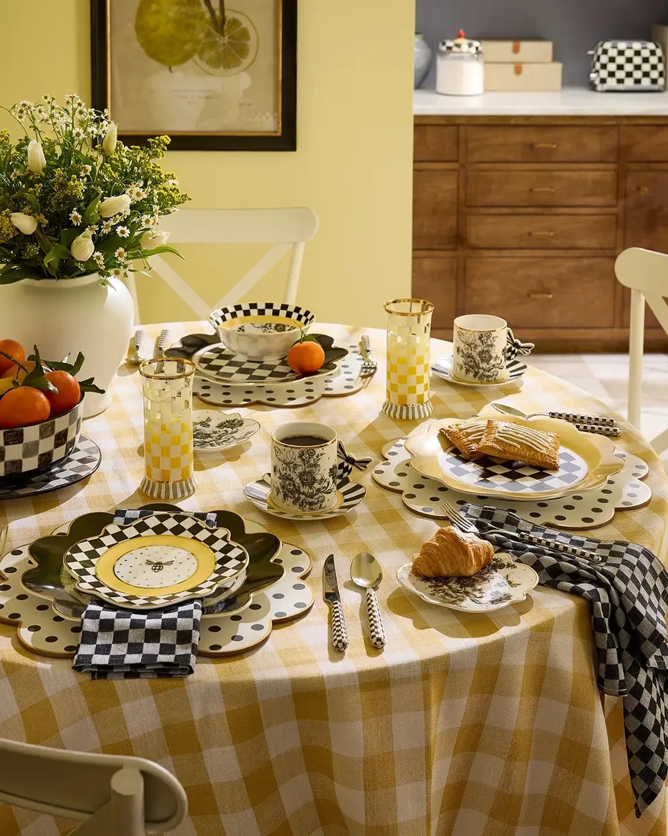 MacKenzie-Childs Bee Toile Bread & Butter Plate | Thumbnail 3 MacKenzie-Childs Bee Toile Bread & Butter Plate | Thumbnail 3