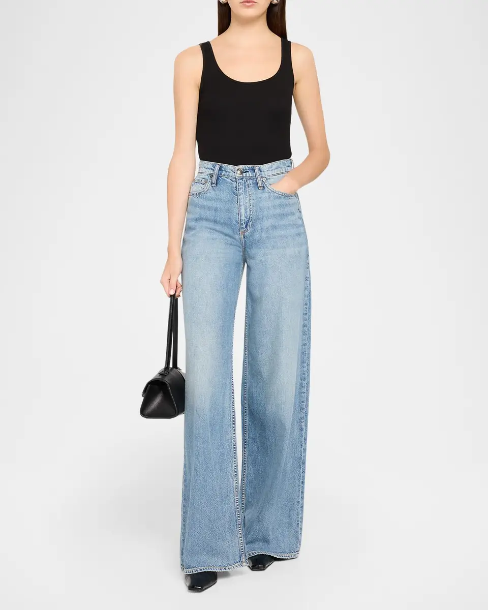 rag & bone Sofie Featherweight Denim Wide-Leg Jeans | Thumbnail 2 rag & bone Sofie Featherweight Denim Wide-Leg Jeans | Thumbnail 2