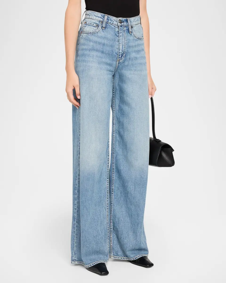 rag & bone Sofie Featherweight Denim Wide-Leg Jeans | Thumbnail 4 rag & bone Sofie Featherweight Denim Wide-Leg Jeans | Thumbnail 4