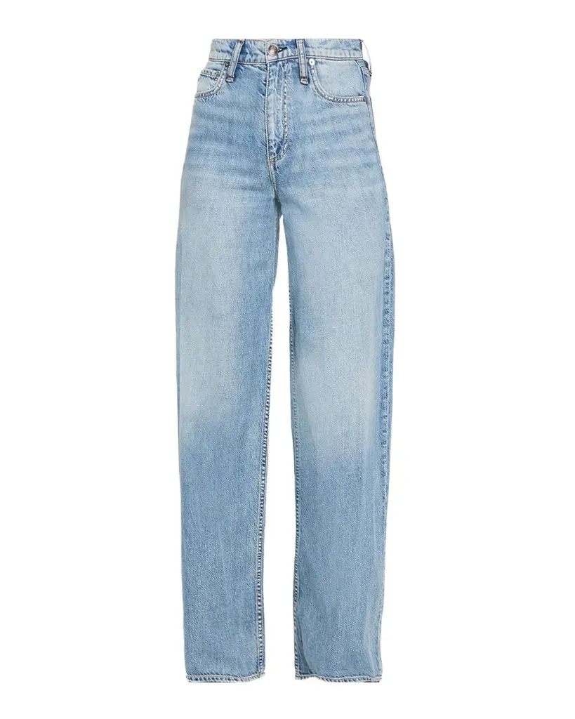 rag & bone Sofie Featherweight Denim Wide-Leg Jeans