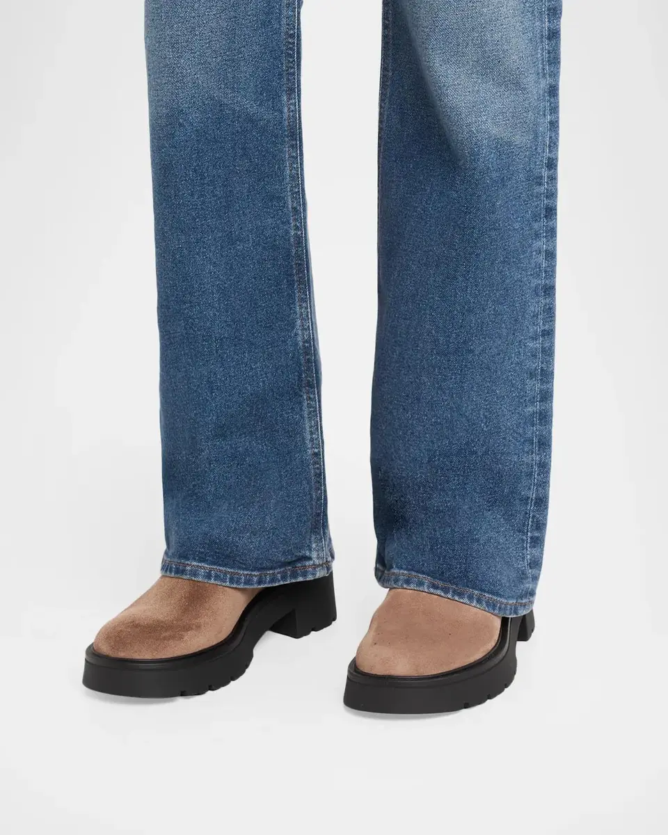 Stuart Weitzman Ren Suede Lug Sole Booties | Thumbnail 2