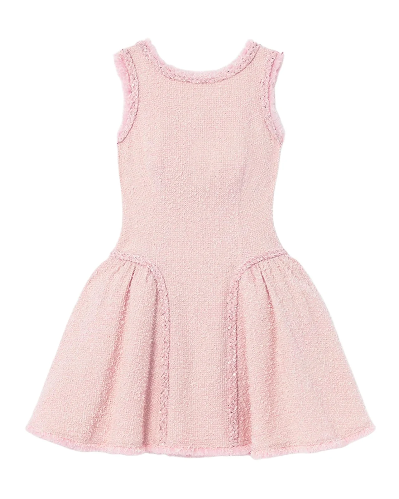 Boucle Drop-Waist Mini Dress Boucle Drop-Waist Mini Dress