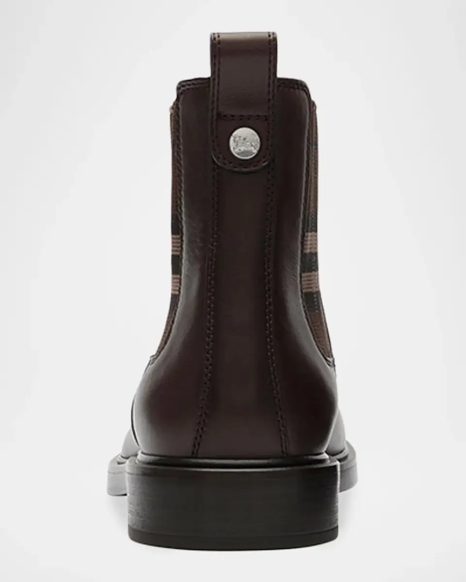 Burberry Men's Pembroke Chelsea Boots | Thumbnail 4 Burberry Men's Pembroke Chelsea Boots | Thumbnail 4