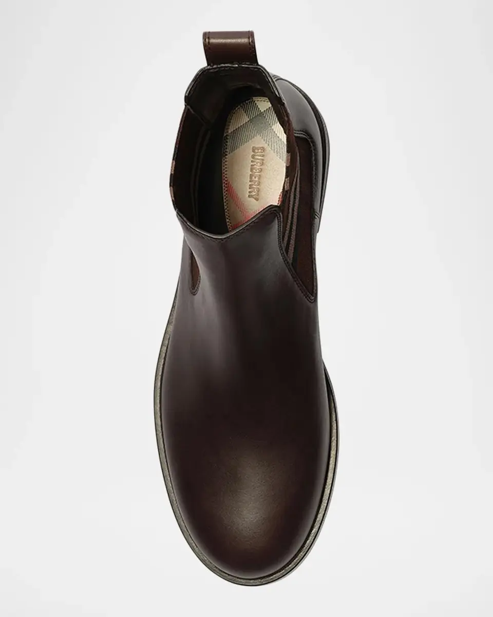 Burberry Men's Pembroke Chelsea Boots | Thumbnail 5 Burberry Men's Pembroke Chelsea Boots | Thumbnail 5